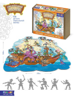 Пазлы фигурные 106 элемента FUN ART collection. Пиратский корабль 6+