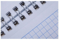 Блокнот А6  40л  "METALLIC Серебро" кл., спираль, бумвинил