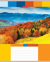 Тетрадь А5 18л кл. Hatber "Яркие пейзажи" 5 диз.в блоке, белизна 98%