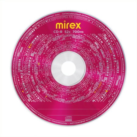Диск CD-R Mirex MAXIMUM емкость 700Mb скорость 52х Slim case