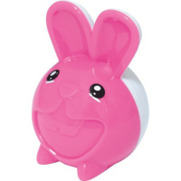 Точилка пласт. с контейнером  1 отв. "Зайчик"