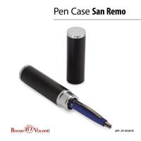 Ручка в футляре "San remo. Синий" шарик.,1,0мм, металл., синие чернила
