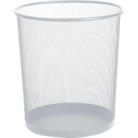 Корзина для мусора круглая сетчатая 22*26,5*28см железная, серая