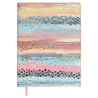 Записная книжка А5+ 120л. кожзам, мягк.пер. "Узор" тисн.фольгой, ляссе