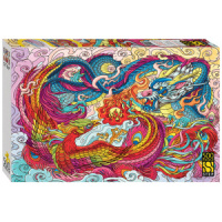 Пазлы  500 элементов  500*345мм.  "Дракон и феникс"