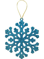 Набор подвесных украшений   4шт, 8см "Красивые снежинки"