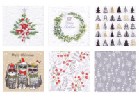 Салфетки бумажные для декупажа 33*33см "Замечательный праздник" 6шт/уп