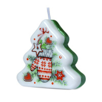 Свеча новогодняя "Новый год" ассорти