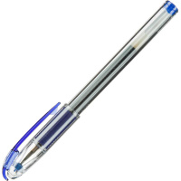 Ручка гелевая прозр. корп. 0,38мм. синяя