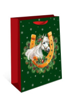 Пакет подар. бум. новогодн. 18*22*10см 157гр/м Символ года