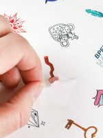 Набор наклеек многоразовых 160*230мм, 4 л. "100 наклеек. Чудесные наклейки"