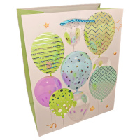 Пакет подар. бумажн. 18*24*8,5 см 210 гр/м2 Шары, микс дизайнов