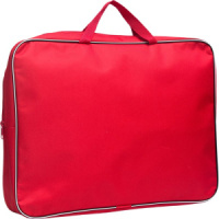 Папка А3 (450*350*70) с ручками, молния, ткань Красная