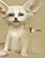 Скетчбук А6  60л., гребень, 120гр/м2 "Фенёк" лам. софт тач, выб. УФ-лак