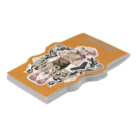 Блокнот А7  40л скоба "Гарри Поттер" без лин., тисн.фольгой, фигурн.выруб.