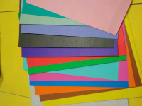 Картон цв. А4 14цв. 14л. мелов., двустор., пл. 210гр/м2 "Хитрец"