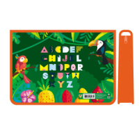 Папка для труда А4 2 отд. молн. сверху.  Тропический алфавит
