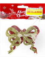 Набор подвесных украшений "Яркие банты" 9см, 2 шт, пластик