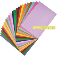 Набор картон цв. А4 12цв. 12л.+бум. цв. 12цв.12л.немел., немел. пл. 220 гр/м2+70 гр/м2 "Золушка"