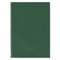 Тетрадь А4  96л кл. спираль бумвинил, Зеленая