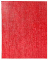 Тетрадь А5  96л  кл. бумвинил Hatber "Красная Metallic"