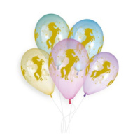 Шар с рисунком 14" "Единороги"  кристалл