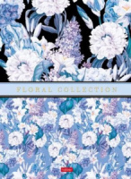 Тетрадь А4 7БЦ  80л кл. сшивка Hatber "Floral collection" 5-цв. блок, мат.лам.