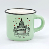 Кружка фарфор.мал.под эмаль "From SPb with love. Исаакий"