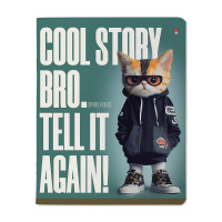 Тетрадь А5 48л кл. Альт "AI cat" УФ-лак