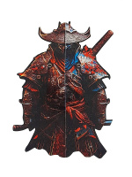 Пазлы деревянные  89 элементов 270*200мм  "Самурай"