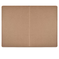 Ежедневник недат. А5 160л., кож.зам., тв.пер. "Бакстер Джут микро коричневый" ляссе, карманы