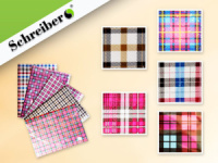 Бумага упаковочная "Клетка" 75*51 см, 80г/м