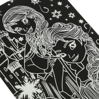 Гравюра 10*15см серебро "Голубая принцесса" 3+