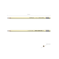 Карандаш Pastel НВ трехгранный с ластиком