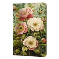 Записная книжка 130*210мм  32л. картон, скоба "Creative. Inspired by William Morris. Пионы" лин.