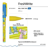 Ручка шар. BV "FreshWrite. Кедомания-1", 0.7мм, синяя