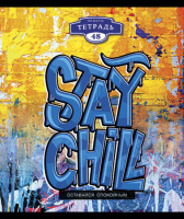 Тетрадь А5 48л кл. ПЗБМ "Граффити" твин лак, белизна 100%