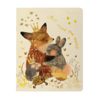 Тетрадь А5 48л кл. BV "Любовь как она есть" мат.лам., фольга, бел.100%