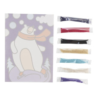 Аппликация из песка 20*15см "Северный мишка"