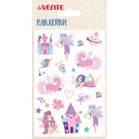 Наклейки декоративные объемные 10*15см  "Мир феи",мягкие, многоразовые