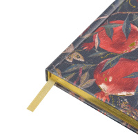 Ежедневник недат. А6+ 120л., тв.обл., иск.кожа "Flora. Гранат" ляссе