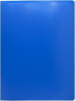 Папка c пружин. скоросш. пластик. 0,5мм, синяя