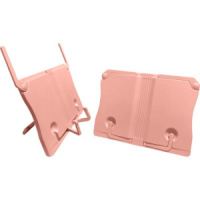 Подставка для книг "Comfy" 27*20см из ABS-пластика, розовая, с выдвижн.опорами