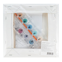 Живопись по номерам с акрилом 20*20см "Сноубордист"