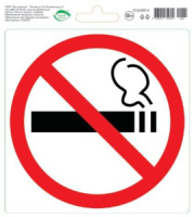 Наклейка информационная "Курение запрещено"