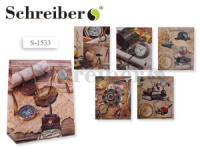 Пакет подар. бумажн. 32*26*10 см, Мужской, 128 гр/м