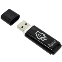 Флеш-драйв   4 GB USB 2.0 Smartbuy Glossy series Black