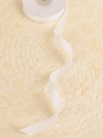 Лента упаковочная репсовая 12мм*22м, белый