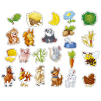 Игра магнитная "Зверюшки у кормушки" 24 дет. 3+