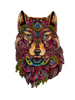 Пазлы деревянные 106 элементов 280*180мм  "Волк"